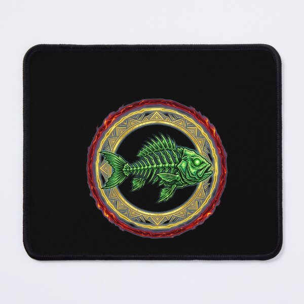Item preview, Fish Skeleton Rastas Circles designed and sold by Dropleader.