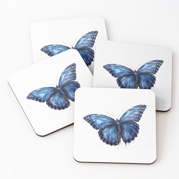 Item preview, Blue Butterfly | Elegant Nature Aesthetic Art designed and sold by Mandayartstudio.
