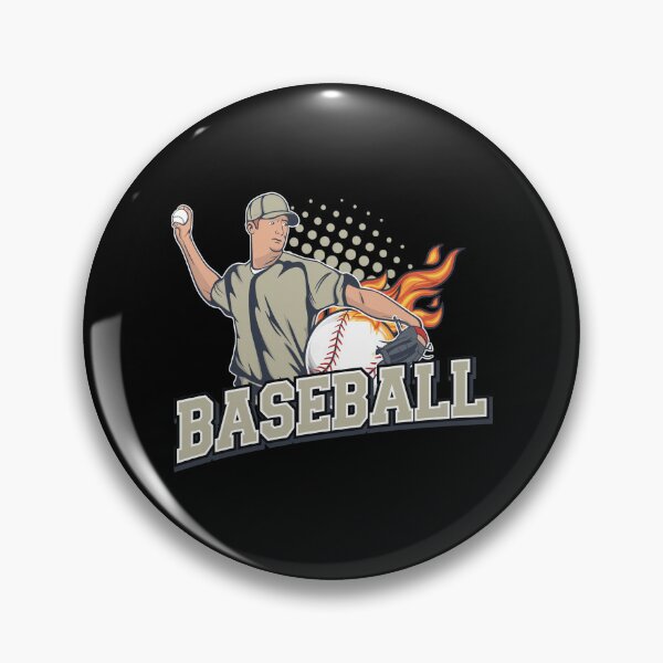 Item preview, Retro Pitcher Fire Ball Sport Illustration designed and sold by Auguufour.