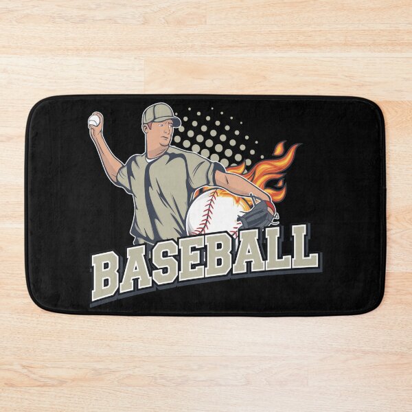 Item preview, Retro Pitcher Fire Ball Sport Illustration designed and sold by Auguufour.