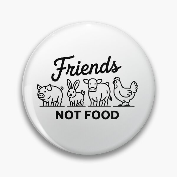 Item preview, Friends Not Food — Vegan Animal Rights Design designed and sold by LoFizzy.