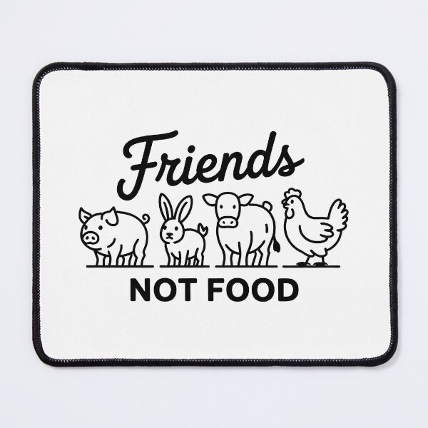 Item preview, Friends Not Food — Vegan Animal Rights Design designed and sold by LoFizzy.