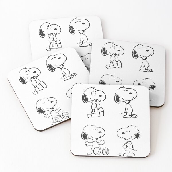 Artikelvorschau, Snoopy in Schwarz-Weiß | Retro, Klassischer Snoopy entworfen und verkauft von ArtByAlexWalls.