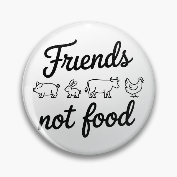 Item preview, Friends Not Food — Vegan Animal Rights Design designed and sold by LoFizzy.