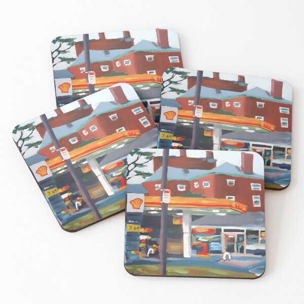 Item preview, Shell Gas Station City Street designed and sold by binta-bedney.