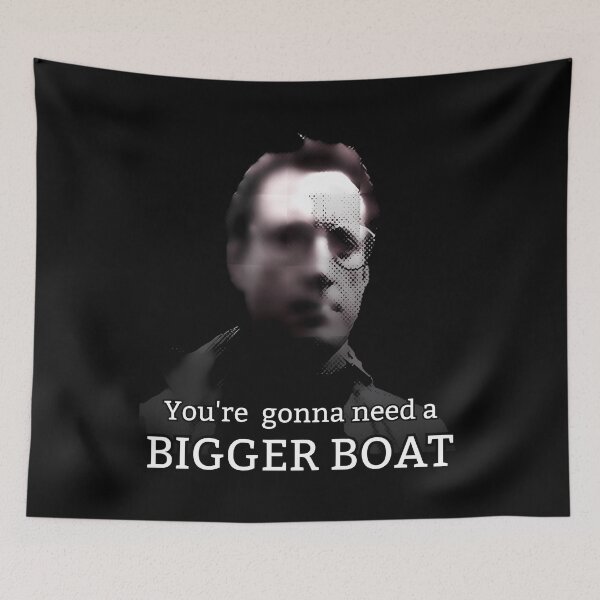 Item preview, You'Re Gonna Need A Bigger Boat White Grey designed and sold by laura-lins-lab.