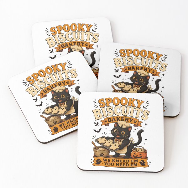 Item preview, Spooky Biscuits Bakery Cat Halloween Baking Pun designed and sold by OlyvieArt.