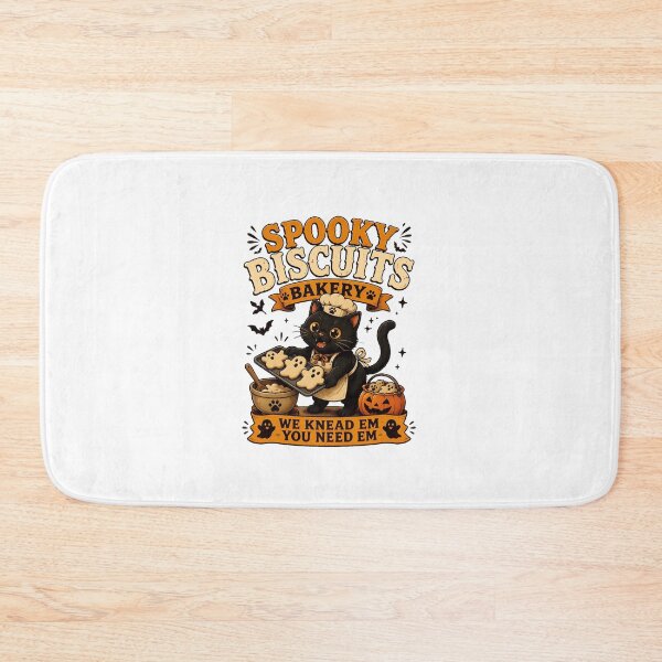 Item preview, Spooky Biscuits Bakery Cat Halloween Baking Pun designed and sold by OlyvieArt.