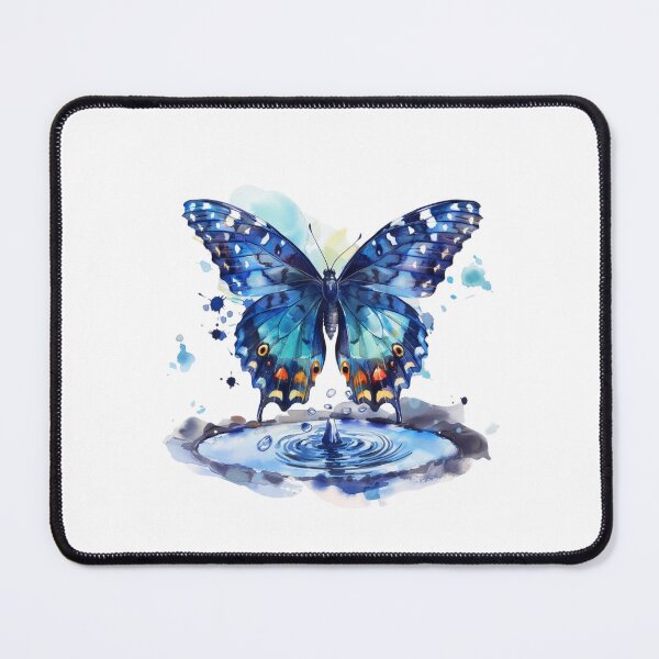 Item preview, Blue Butterfly | Elegant Nature Aesthetic Art designed and sold by Mandayartstudio.