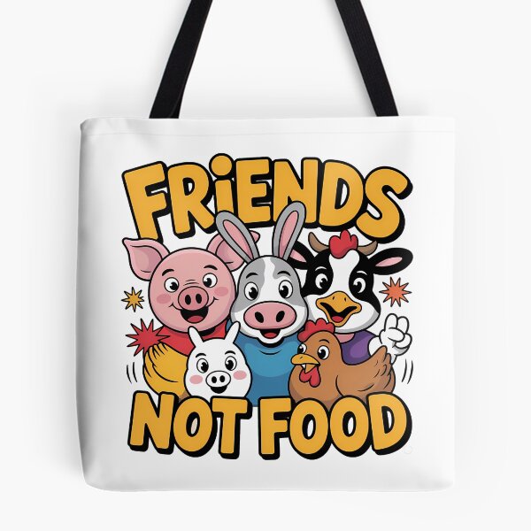 Item preview, Friends Not Food — Vegan Animal Rights Design designed and sold by LoFizzy.