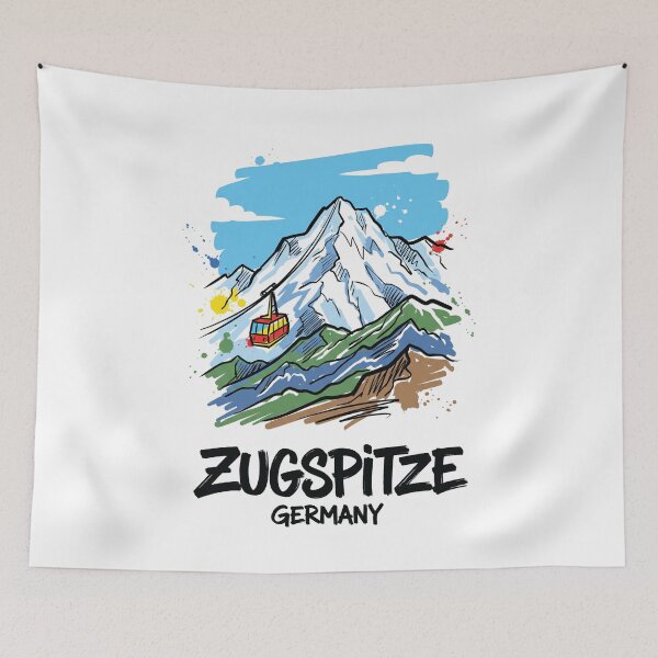 Item preview, Zugspitze Bavarian Alps Germany Art Print designed and sold by Merch by Das Design Studio.