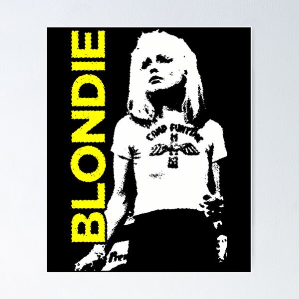 Item preview, Blondie Band Retro Yellow Typography Graphic Art designed and sold by desertrider.