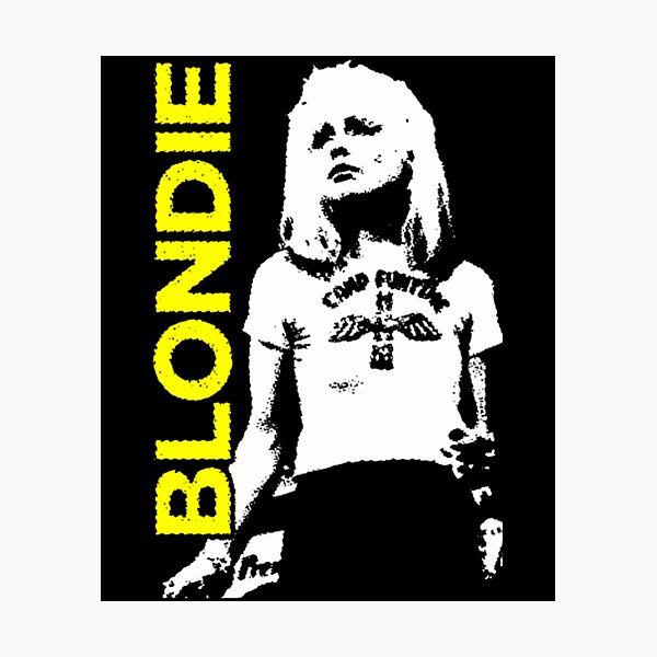 Item preview, Blondie Band Retro Yellow Typography Graphic Art designed and sold by desertrider.