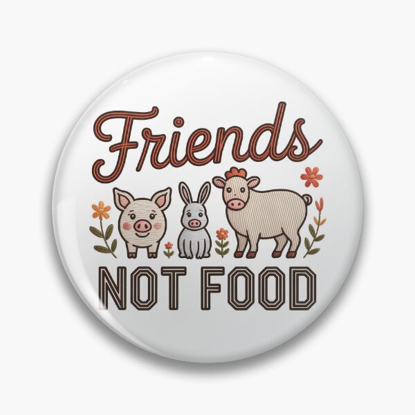 Item preview, Friends Not Food — Vegan Animal Rights Design designed and sold by LoFizzy.