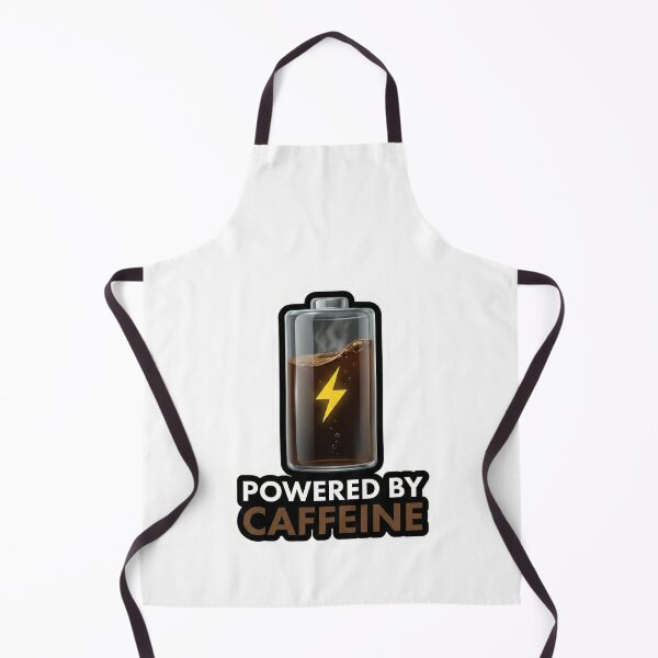 Item preview, Powered By Caffeine Coffee Battery Humor designed and sold by Qavex Design Co..