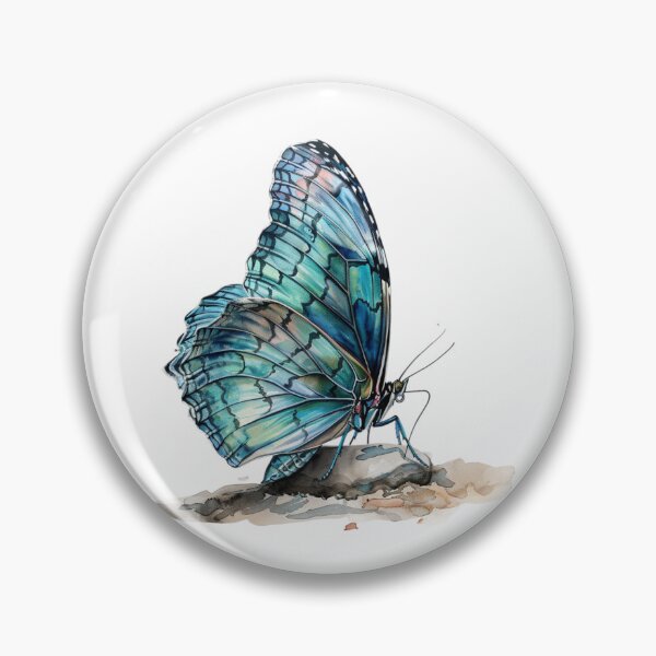 Item preview, Blue Butterfly | Elegant Nature Aesthetic Art designed and sold by Mandayartstudio.