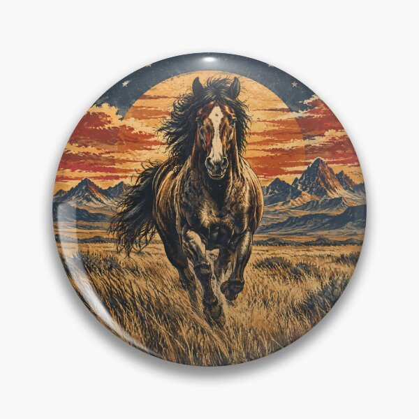 Item preview, Wild Horse Running Through Sunset designed and sold by Avenuse style.