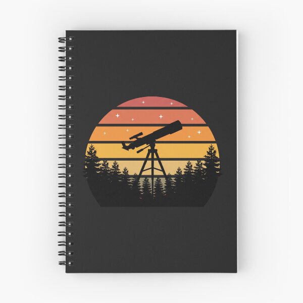Item preview, Retro Telescope Silhouette Forest Night Vintage Sunset Art designed and sold by pattman.