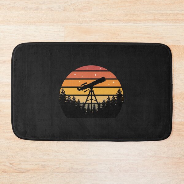 Item preview, Retro Telescope Silhouette Forest Night Vintage Sunset Art designed and sold by pattman.