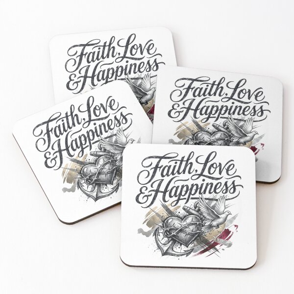 Item preview, Faith, Love & Happiness designed and sold by blessitshop.