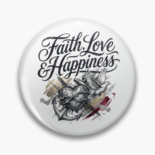 Item preview, Faith, Love & Happiness designed and sold by blessitshop.