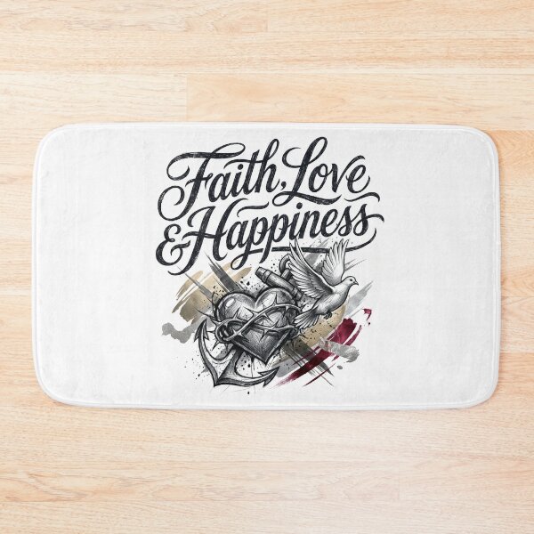 Item preview, Faith, Love & Happiness designed and sold by blessitshop.