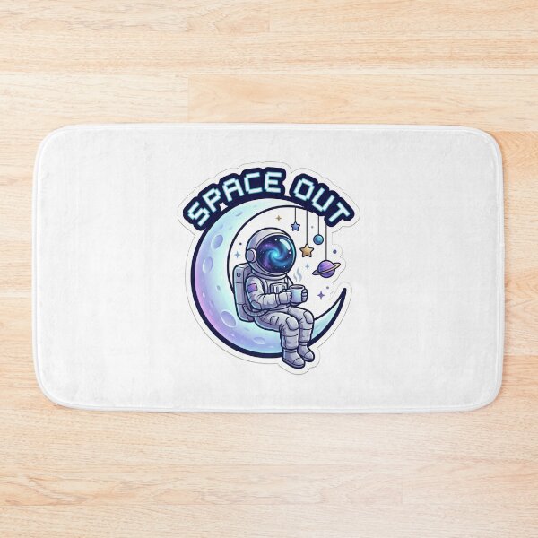 Item preview, Space Out Astronaut Moon Coffee Galaxy Art designed and sold by Qavex Design Co..