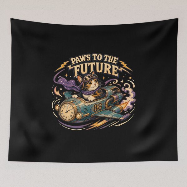 Item preview, Cat Future Rider Crown Paper Plane Art designed and sold by OlyvieArt.