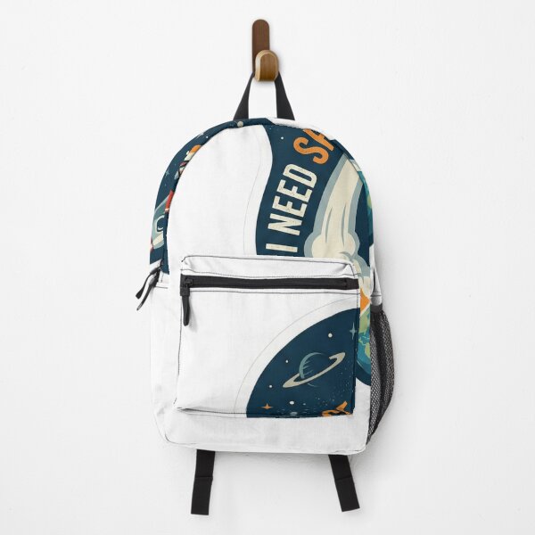 Item preview, I Need Space Retro Rocket Ship Funny Introvert designed and sold by Qavex Design Co..