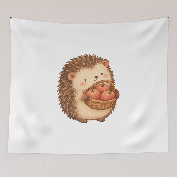 Item preview, Hedgehog Apple Basket designed and sold by The-Art-of-D.