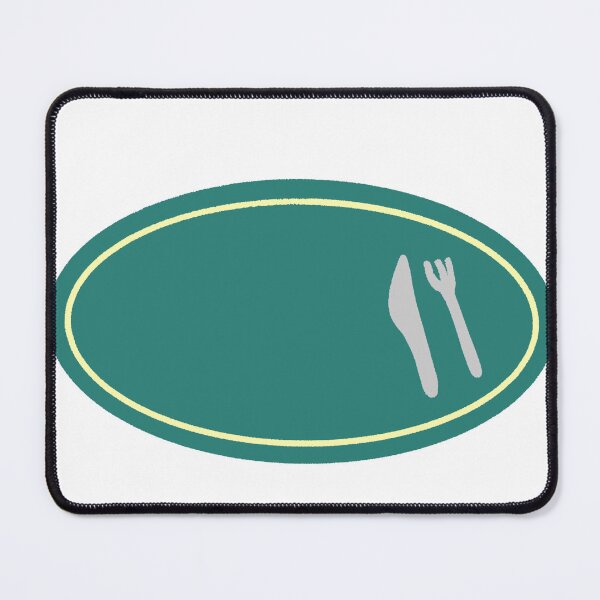 Item preview, Teal Dinner Plate Fork And Knife designed and sold by raun.draw.