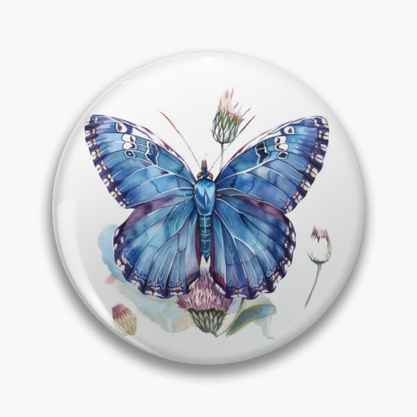 Item preview, Blue Butterfly | Elegant Nature Aesthetic Art designed and sold by Mandayartstudio.