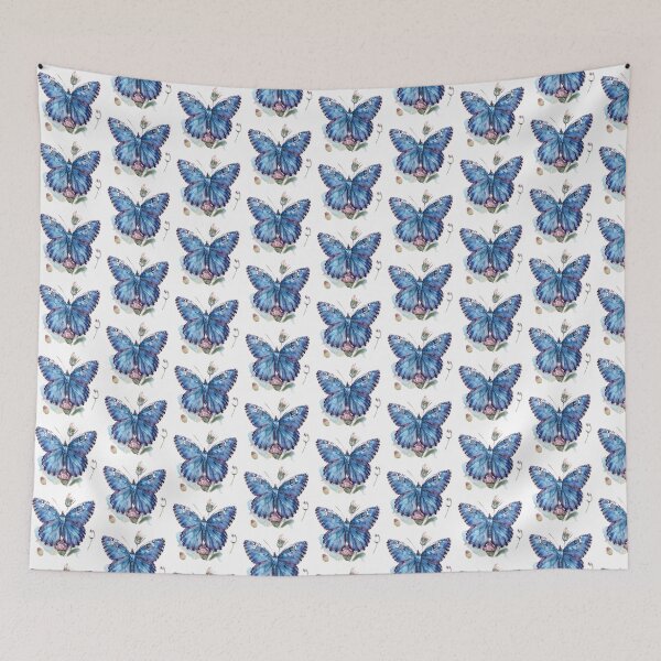 Item preview, Blue Butterfly | Elegant Nature Aesthetic Art designed and sold by Mandayartstudio.