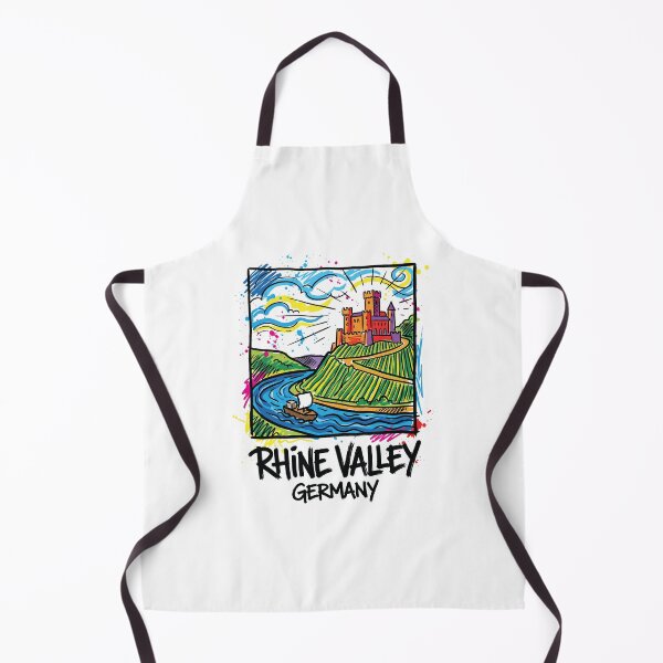 Item preview, Rhine Valley Castle Germany Travel Art designed and sold by Merch by Das Design Studio.