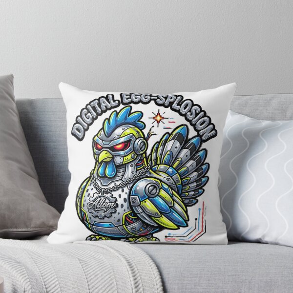 Item preview, Digital Egg Explosion Cyber Chicken Art designed and sold by Adom-Fashon.