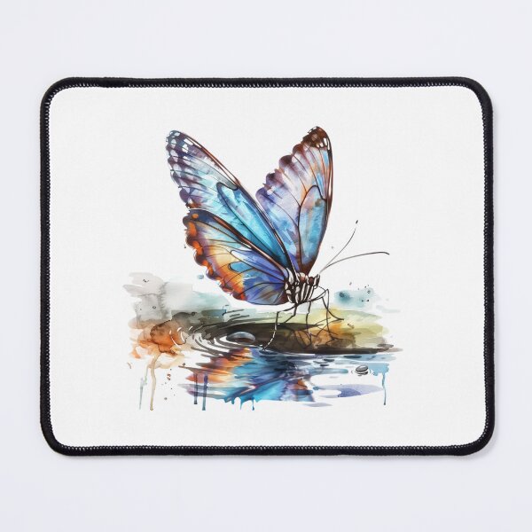 Item preview, Blue Butterfly | Elegant Nature Aesthetic Art designed and sold by Mandayartstudio.