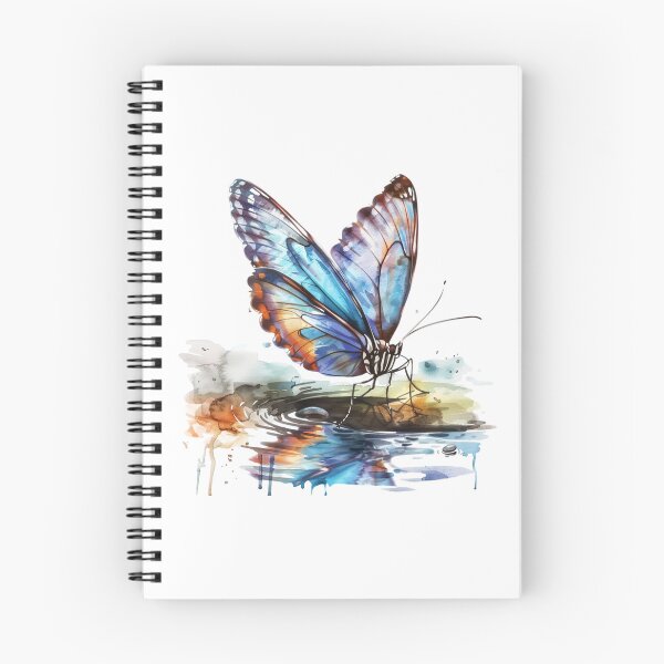 Item preview, Blue Butterfly | Elegant Nature Aesthetic Art designed and sold by Mandayartstudio.