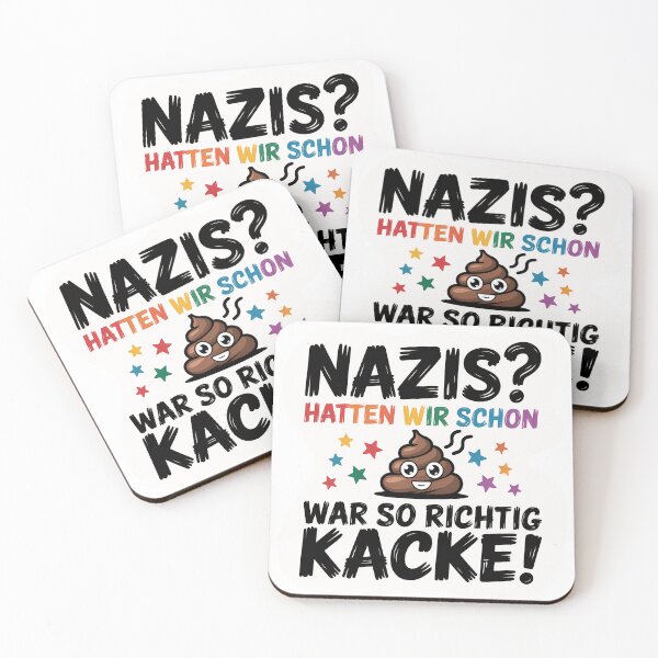 Artikelvorschau, Nazis? Hatten wir schon war so richtig Kacke! - Linke Antifa-Aufkleber entworfen und verkauft von LoFizzy.