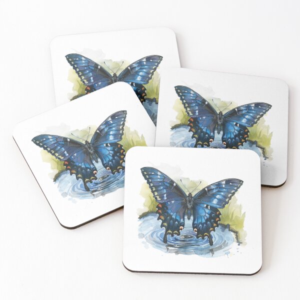 Item preview, Blue Butterfly | Elegant Nature Aesthetic Art designed and sold by Mandayartstudio.