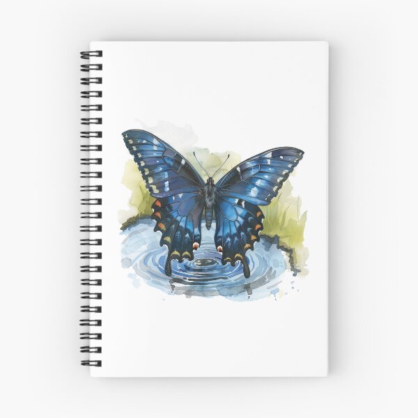 Item preview, Blue Butterfly | Elegant Nature Aesthetic Art designed and sold by Mandayartstudio.