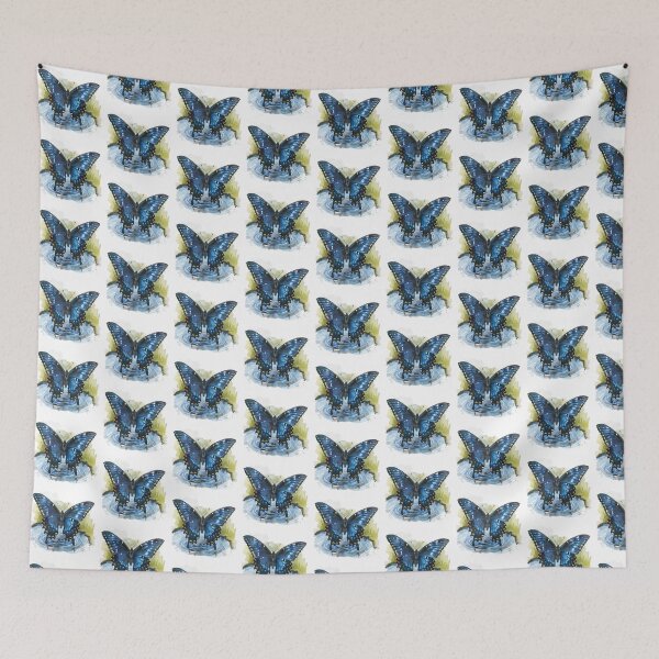 Item preview, Blue Butterfly | Elegant Nature Aesthetic Art designed and sold by Mandayartstudio.