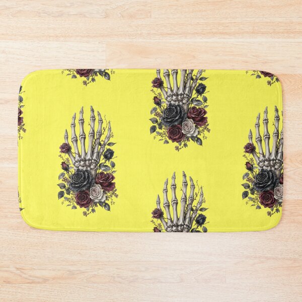 Item preview, Skeleton Hand with Dark Roses Gothic Floral designed and sold by Mauswohn.
