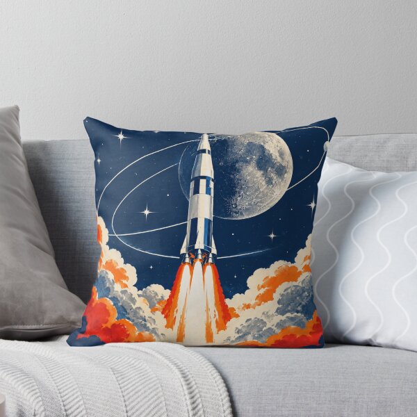 Item preview, Vintage Rocket Launch Through Space designed and sold by Avenuse style.