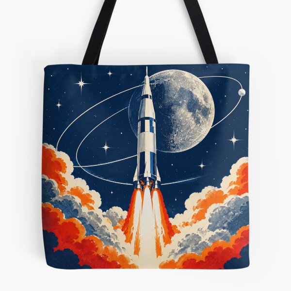 Item preview, Vintage Rocket Launch Through Space designed and sold by Avenuse style.