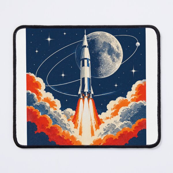 Item preview, Vintage Rocket Launch Through Space designed and sold by Avenuse style.