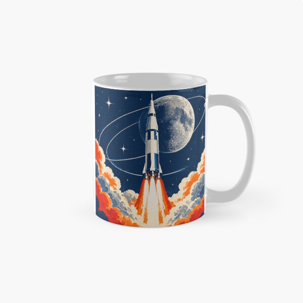 Item preview, Vintage Rocket Launch Through Space designed and sold by Avenuse style.