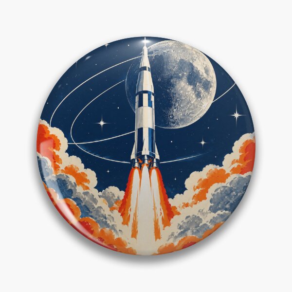 Item preview, Vintage Rocket Launch Through Space designed and sold by Avenuse style.