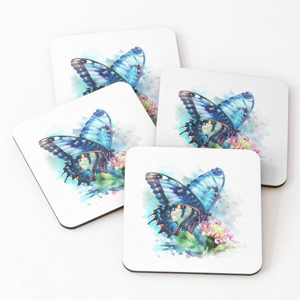 Item preview, Blue Butterfly | Elegant Nature Aesthetic Art designed and sold by Mandayartstudio.