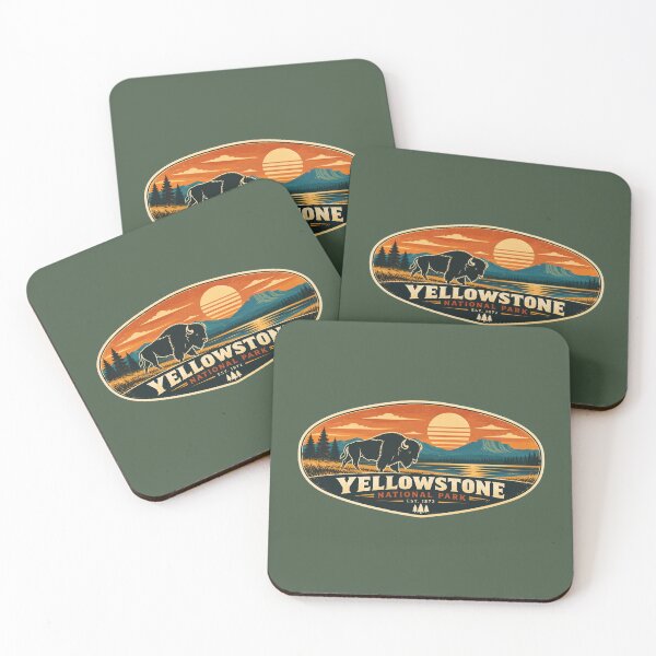 Item preview, Yellowstone National Park Bison Retro Vintage designed and sold by Swanny's Custom T-shirt and Gift Designs.