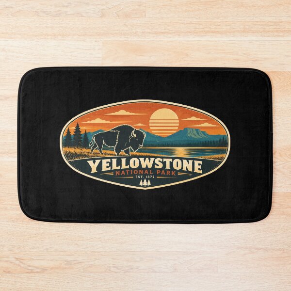 Item preview, Yellowstone National Park Bison Retro Vintage designed and sold by Swanny's Custom T-shirt and Gift Designs.